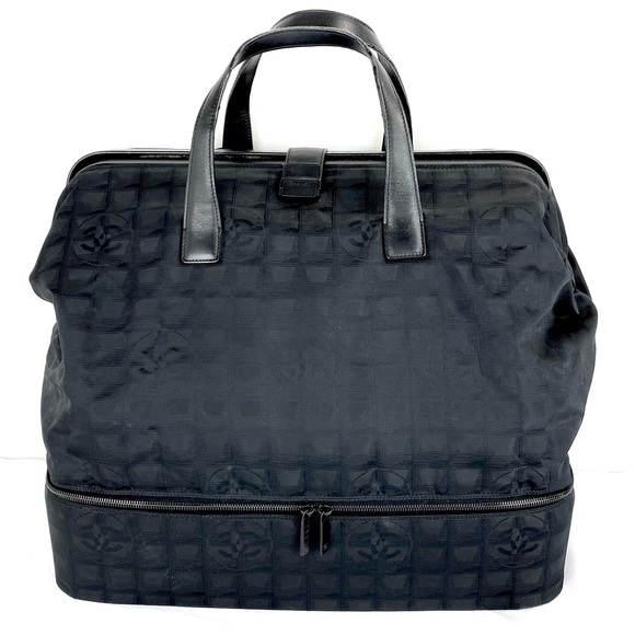 CHANEL Handbags - GIANT RARE AUTHENTIC CHANEL WEEKENDER OVERNIGHT TRAVEL BAG WITH SHOE COMPARTMENT